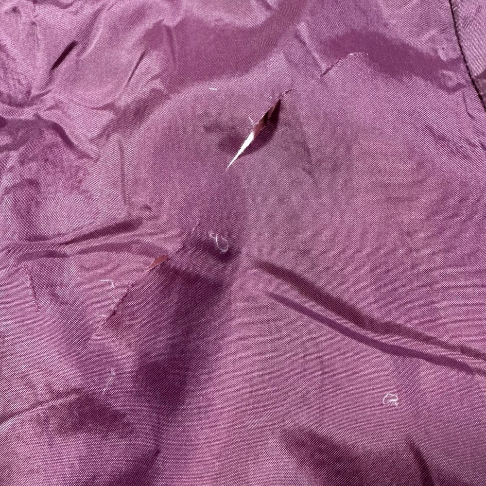 Vintage CBO Down Puffer Coat M Mauve Quilted Long Korea Winter Retro 80s Ski - Picture 10 of 14